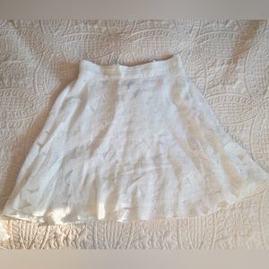 White floral skirt by Suzy, size L
